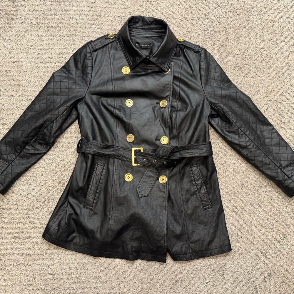 Bagatelle Leather Trench Coat - HSN Prototype  2013